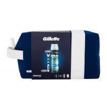 Gillette Mach3   Razor 1 Pc + Replacement Blade 2 Pcs + Shaving Gel Extra Comfort 75 Ml + Cosmetic Bag Cosmetic Bag 2620000101 1Pc M (Razor)