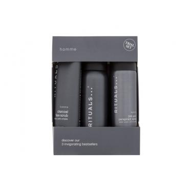 Rituals Homme 3 Invigorating Bestsellers Shower Foam Homme 50 Ml + Antiperspirant Homme 50 Ml + Facial Peeling Homme 70 Ml 50Ml    Moški (Pena Za Tuširanje)