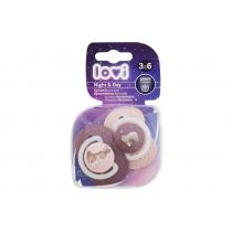 Lovi Night & Day Dynamic Soother 2Pc  K  (Soother) Girl 3-6m 