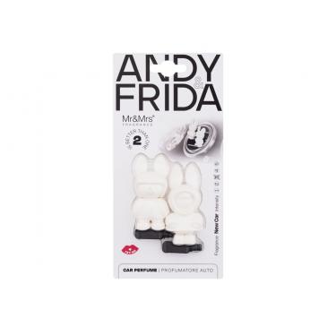 Mr&Mrs Fragrance Andy & Frida  New Car    1Pc Unisex (Car Air Freshener)