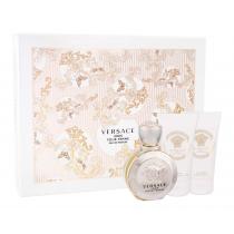 Versace Eros Pour Femme  Edp 50Ml + 50Ml Body Lotion + 50Ml Shower Gel 50Ml    Ženski (Eau De Parfum)