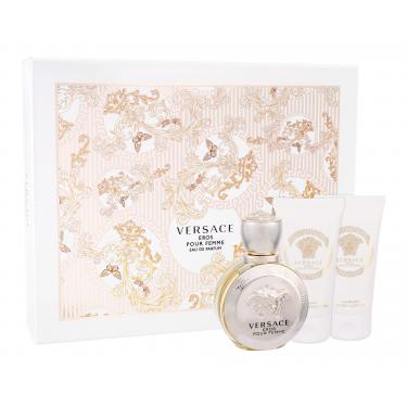 Versace Eros Pour Femme  Edp 50Ml + 50Ml Body Lotion + 50Ml Shower Gel 50Ml    Ženski (Eau De Parfum)