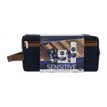 Nivea Men Sensitive  Aftershave Balm 100 Ml + Shaving Gel 200 Ml + Antiperspirant Invisible For Black & White Original 50 Ml + Labello Active For Men 4,8 G + Bag 100Ml    Moški (Aftershave Balm)