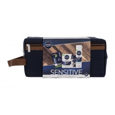 Nivea Men Sensitive  Aftershave Balm 100 Ml + Shaving Gel 200 Ml + Antiperspirant Invisible For Black & White Original 50 Ml + Labello Active For Men 4,8 G + Bag 100Ml    Moški (Aftershave Balm)