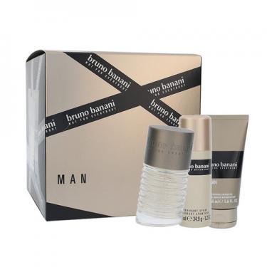 Bruno Banani Man  Edt 50Ml + 50Ml Shower Gel + 50Ml Deodorant 50Ml    Moški (Eau De Toilette)