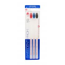 Swissdent Profi Colours Trio  3Pc Red, Blue, Black  Soft-Medium Unisex (Zobna Šcetka)