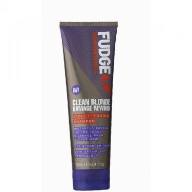 Fudge Professional Clean Blonde 250Ml Damage Rewind Violet-Toning Shampoo   (Shampoo) Unisex  