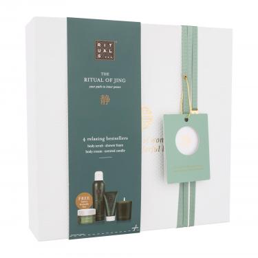 Rituals The Ritual Of Jing Gift Set Shower Foam The Ritual Of Jing 200 Ml + Body Peeling The Ritual Of Jing 125 Ml + Body Cream The Ritual Of Jing 70 Ml + Candle The Ritual Of Jing 145 G 200Ml    Ženski (Pena Za Tuširanje)