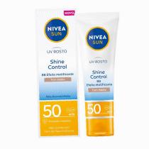Nivea Sun Uv Face 50Ml Shine Control Bb  Spf50 (Face Sun Care) Ženski  Medium