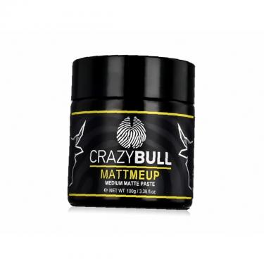 Crazy Bull Mattmeup 100G Medium Matte Paste   (Hair Cream) Moški  