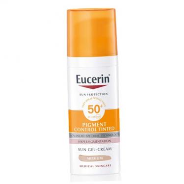 Eucerin Sun Protection Pigment Control Tinted Gel-Cream  SPF50+   Medium 50ml(Face Sun Care) Ženski