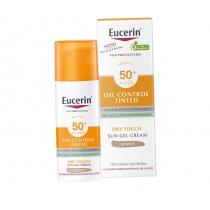 Eucerin Sun Oil Control Tinted Dry Touch Sun Gel-Cream  SPF50+   Medium 50ml(Face Sun Care) Unisex