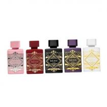 Lattafa Bade'e Al Oud Collection   EDP Bade'e Al Oud Oud For Glory 5 ml + EDP Bade'e Al Oud Amethyst 5 ml + EDP Bade'e Al Oud Honor & Glory 5 ml + EDP Bade'e Al Oud Sublime 5 ml + EDP Bade'e Al Noble Blush 5 ml   5ml(Eau de Parfum) Unisex