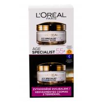 L'Oréal Paris Age Specialist 55+ Daily Facial Care 50 Ml + Night Facial Care 50 Ml 50Ml    Ženski (Dnevna Krema)