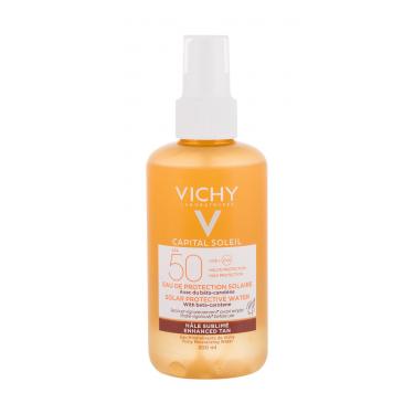 Vichy Capital Soleil Solar Protective Water Enhanced Tan  200Ml   Spf50 Ženski (Soncni Losjon Za Telo)