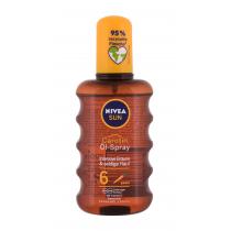 Nivea Sun Tanning Oil Spray Spf6 200Ml   Ženski (Cosmetic)