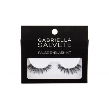 Gabriella Salvete False Eyelashes  False Lashes 1 Pair + Glue For Lashes 1 G 1Pc Black   Ženski (Umetne Trepalnice)