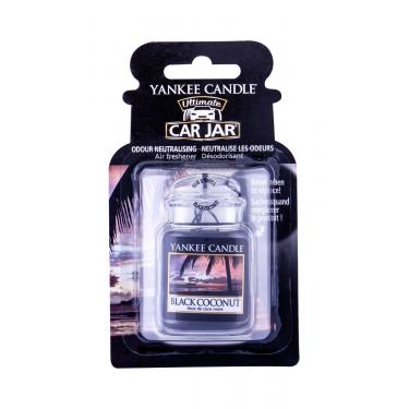 Yankee Candle Black Coconut Car Jar  1Pc    Unisex (Osvežilec Zraka Za Avto)