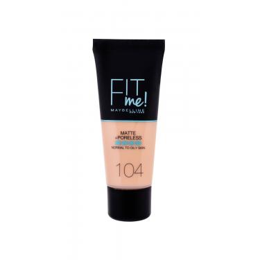 Maybelline Fit Me! Matte + Poreless  30Ml 104 Soft Ivory   Ženski (Makeup)