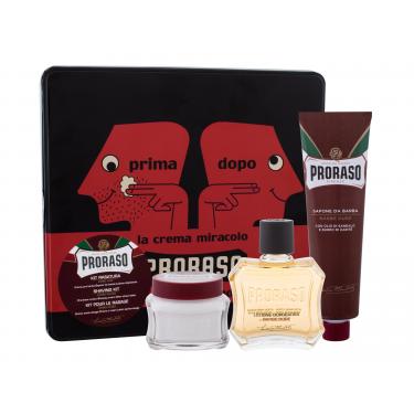 Proraso Red After Shave Lotion Aftershave Water 100 Ml + Shaving Cream 150 Ml + Before-Shaving Cream 100 Ml + Jar 100Ml    Moški (Aftershave Water)
