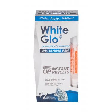 White Glo Diamond Series Whitening Pen Whitening Pen 2,5 Ml + Whitening Strip 7 Pcs 2,5Ml    Unisex (Beljenje Zob)