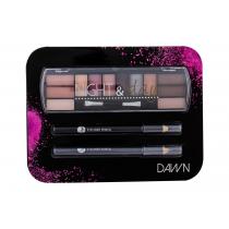 2K Night & Day  Eye Shadow Palette 8,16 G + Eyeliner Pencil 0,6 G Black + Eyeliner Pencil 0,6 G Grey 8,16G Dawn   Ženski (Sencilo Za Oci)