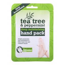 Xpel Tea Tree Tea Tree & Peppermint Deep Moisturising Hand Pack  1Pc    Ženski (Vlažilne Rokavice)