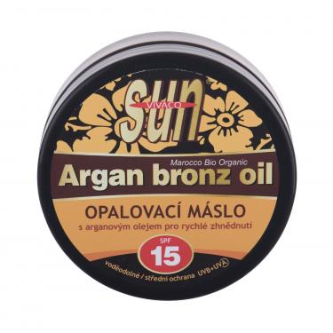 Vivaco Sun Argan Bronz Oil Suntan Butter  200Ml   Spf15 Unisex (Soncni Losjon Za Telo)