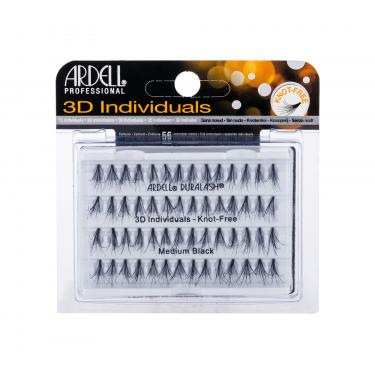 Ardell 3D Individuals Duralash Knot-Free  56Pc Medium Black   Ženski (Umetne Trepalnice)