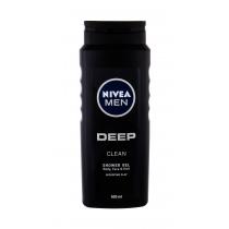 Nivea Men Deep Clean  500Ml   Body, Face & Hair Moški (Gel Za Tuširanje)