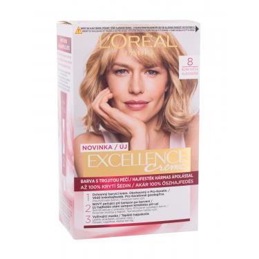 L'Oréal Paris Excellence Creme Triple Protection  48Ml 8 Natural Light Blonde   Ženski (Barva Las)