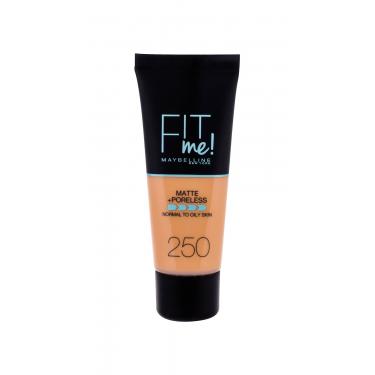 Maybelline Fit Me! Matte + Poreless  30Ml 250 Sun Beige   Ženski (Makeup)