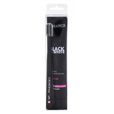 Curaprox Black Is White  Tooth Paste Black Is White 90 Ml + Tooth Brush Black Is White 90Ml    Unisex (Zobna Pasta)