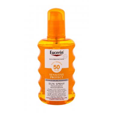 Eucerin Sun Sensitive Protect Sun Spray Transparent  200Ml   Spf50 Unisex (Soncni Losjon Za Telo)