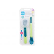 Mam Heat Sensitive Spoons & Cover  1Pc  K  (Dishes) 6m+ Green 