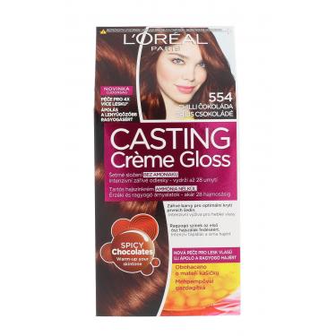 L'Oréal Paris Casting Creme Gloss   48Ml 554 Chilli Chocolate   Ženski (Barva Las)
