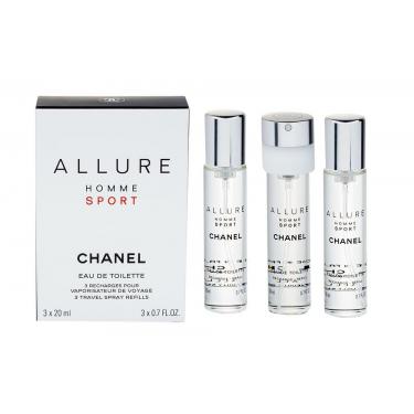 Chanel Allure Homme Sport   20Ml  Refill 3X20 Ml Moški (Eau De Toilette)