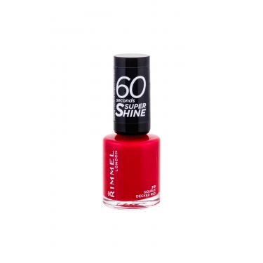 Rimmel London 60 Seconds Super Shine  8Ml 310 Double Decker Red   Ženski (Lak Za Nohte)