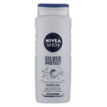 Nivea Men Silver Protect   500Ml    Moški (Gel Za Tuširanje)