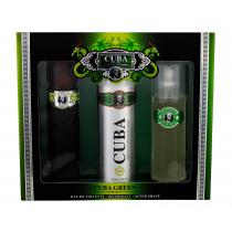 Cuba Green  Edt 100Ml + 200Ml Deodorant + 100Ml Aftershave Water 100Ml    Moški (Eau De Toilette)