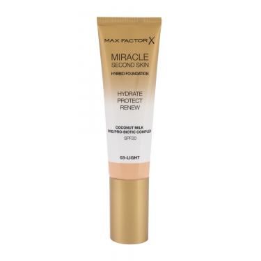 Max Factor Miracle Second Skin   30Ml 03 Light  Spf20 Ženski (Makeup)