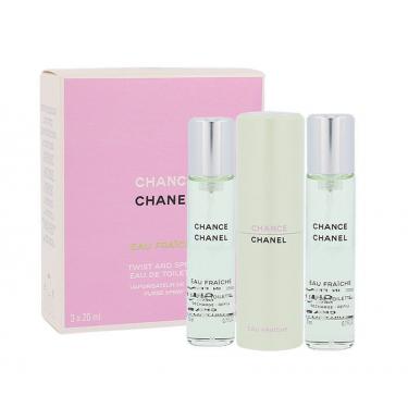 Chanel Chance Eau Fraiche   3X20Ml  Twist And Spray  Ženski (Eau De Toilette)