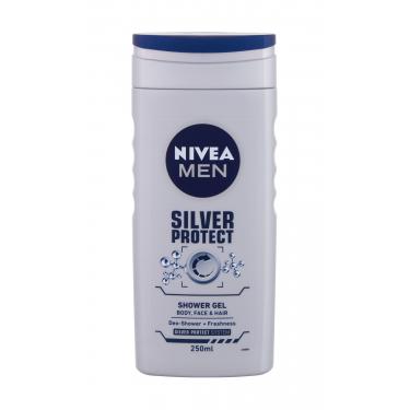 Nivea Men Silver Protect   250Ml    Moški (Gel Za Tuširanje)