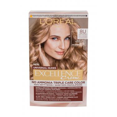 L'Oréal Paris Excellence Creme Triple Protection  48Ml 8U Light Blonde   Ženski (Barva Las)