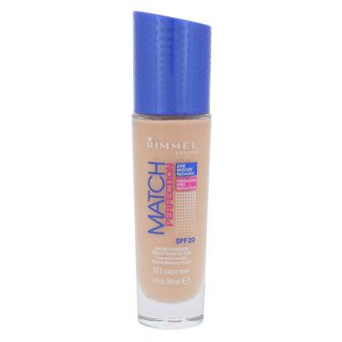 Rimmel London Match Perfection Spf20  30Ml 101 Classic Ivory   Ženski (Makeup)