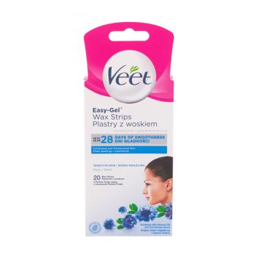 Veet Easy-Gel Wax Strips  20Pc   Sensitive Skin Ženski (Izdelek Za Depilacijo)