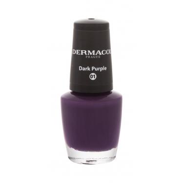 Dermacol Nail Polish Mini  5Ml 01 Dark Purple  Autumn Limited Edition Ženski (Lak Za Nohte)