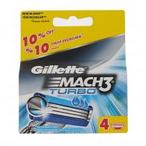 Gillette Mach3 Turbo 3D  4Pc    Moški (Nadomestno Rezilo)