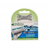 Wilkinson Sword Quattro Titanium Sensitive  4Pc    Moški (Nadomestno Rezilo)