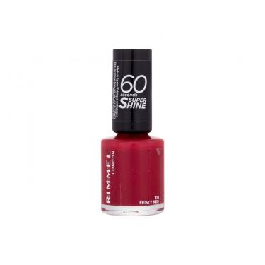 Rimmel London 60 Seconds Super Shine 8Ml  Ženski  (Nail Polish)  313 Feisty Red